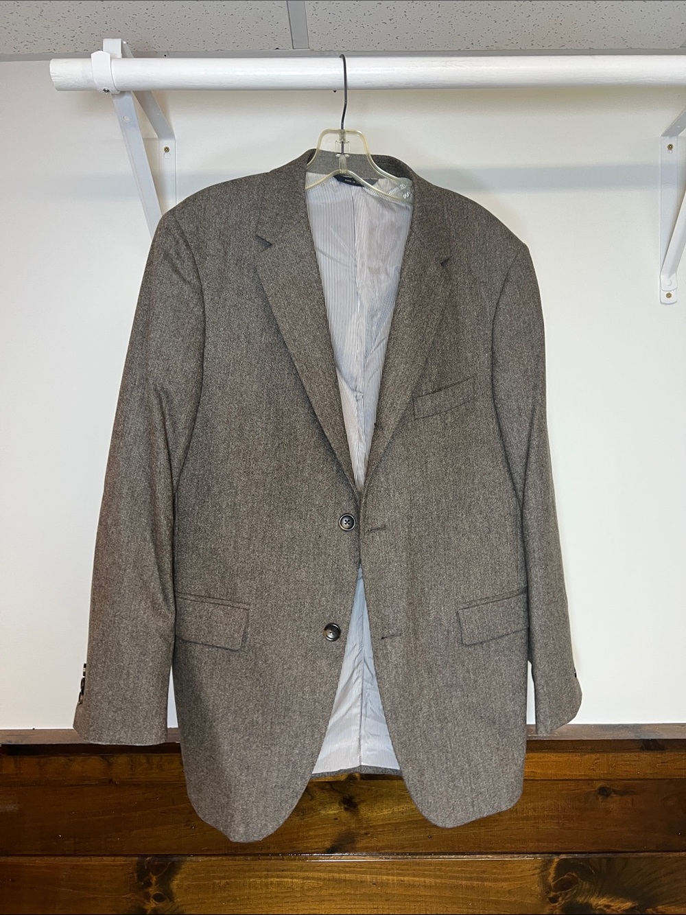 Brooks Brothers Made in Italy Men's Classic Brown Blazer- 40